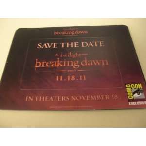  Twilight Breaking Dawn Mousepad   SDCC 2011 Everything 