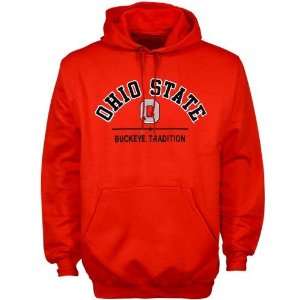 Russell Ohio State Buckeyes Scarlet Fan Fleece Pullover Hoody 