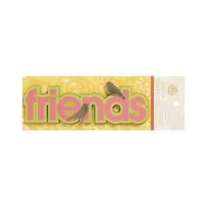  Anna Griffin Sticker Carmen 3D Large Title Friends