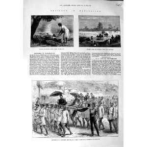   1881 MADAGASCAR BRITISH NAVAL OFFICERS TAMATAVE MOHABO