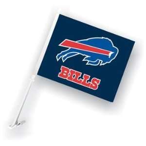  Buffalo Bills NFL Car Flag W/Wall Bracket Set Of 2: Sports 