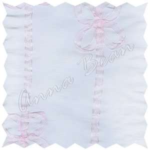  Ribbon and Bows White & Pink Fabric: Arts, Crafts & Sewing