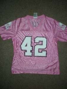   Sharper #42 New Orleans Saints WOMENS Small Pink Jersey TAF  