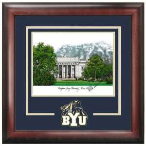  Brigham Young University Spirit Framed Lithograph Kitchen 