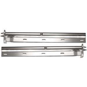  2 Mud Flap Hangers Straight Spring Loaded Stainless 