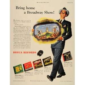  1946 Ad Broadway DECCA Ethel Merman Annie Get Your Gun 