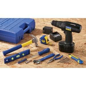  Tool Smith 18V Cordless Drill with Tools