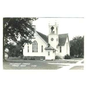  Methodist Church Tabor Iowa Real Photo Postcard 1954 