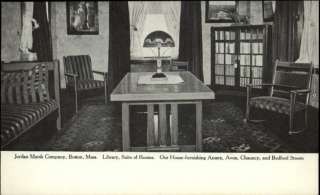 BOSTON MA Jordan Marsh Co Library & Rooms c1905 Postcard  
