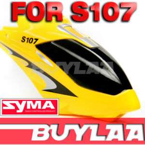 SYMA RC Mini Helicopter S107 Canopy Yellow Spare Parts  