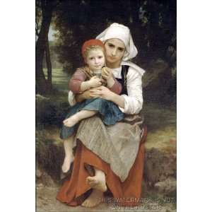  Brother and Sister, by William Adolphe Bouguereau   24x36 