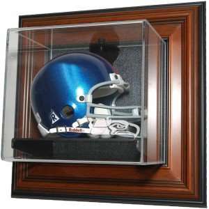   Seahawks Mini helmet Case Up Display, Brown