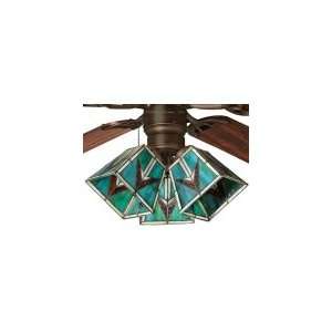   52 Southwestern 3 Light Tiffany Bronze Ceiling Fan: Home Improvement