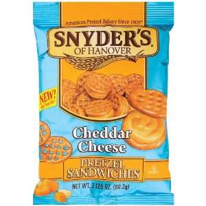 Snyders of Hanover Pretzel Sandwiches Cheddar Cheese   8 Pack  