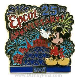   Mickey Mouse Epcot 25th Anniversary Le WDW Disney PIN 
