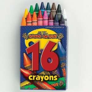  Box of Crayons 16 PC   Basic School Supplies & Crayons Toys & Games