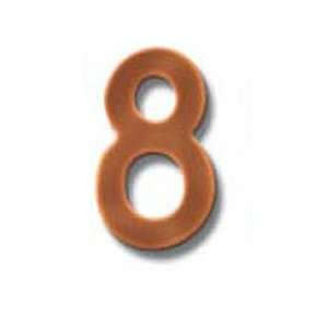  Copper House Address Number   NUMBER 8 (Copper) (4H x 0 