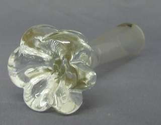 Clear Art Glass Bud Vase E&R Golden Crown Sweden label  