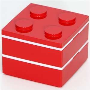  funny red building block Bento Box from Japan: Kitchen 