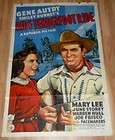 1940 RANCHO GRANDE 1 Sheet Movie Poster 5 Gene Autry  