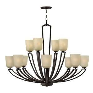   4439KZ Parker 2 Tier 12  Light Chandelier in Buckey: Home Improvement