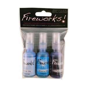    Tsukineko Inks Fireworks Spray 3/Pkg Ocean: Arts, Crafts & Sewing