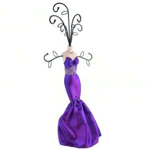  Strapless Sweetheart Gown Tree Stand Purple 17 Inches 