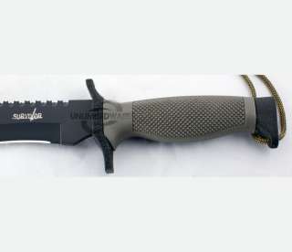 12 TACTICAL COMBAT SURVIVAL HUNTING KNIFE SHEATH MILITARY Bowie 