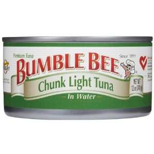 Bumble Bee Chunk Light Tuna in Water, 12: Grocery & Gourmet Food