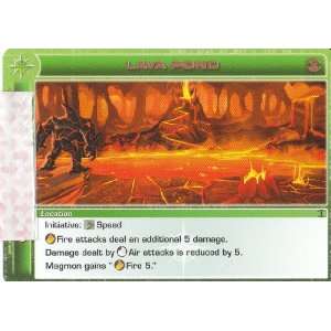    Chaotic TCG Dawn of Perim Rare Card  Lava Pond #221: Toys & Games