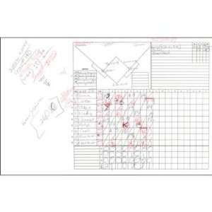 Suzyn Waldman Handwritten/Signed Scorecard Yankees at Rays 9 04 2008