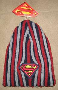 DC Comics Superman Beanie Skull Hat Cap One Size OSFA  