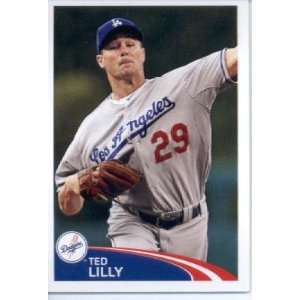 2012 Topps Baseball MLB Sticker #275 Ted Lilly Los Angeles 