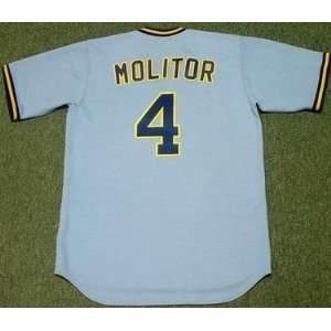 PAUL MOLITOR Milwaukee Brewers 1982 Majestic Cooperstown Throwback 