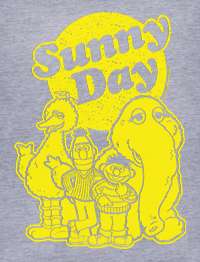 SUNNY DAY Vintage 80s Sesame Street 2001 T Shirt ernie  
