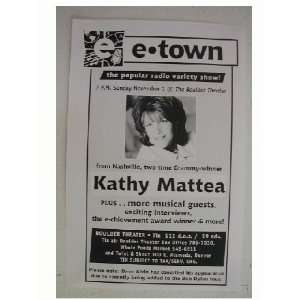 Kathy Mattea Handbill Great Face Shots Poster