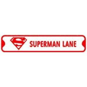  SUPERMAN LANE hero cartoon street sign