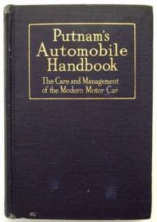 Putnams Automobile Handbook By Brokaw & Starr 1918 HC  