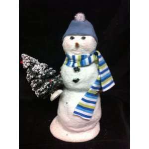  Byers Choice Snowman with Christmas Tree 