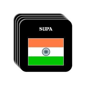  India   SUPA Set of 4 Mini Mousepad Coasters: Everything 