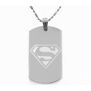 Superman Logo Dog Tag Necklace