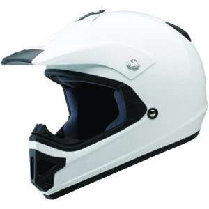 Scorpion Solid Youth VX 9 Motocross Motorcycle Helmet   White / Large