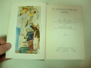 Introduction to Greek 1928 Language Study School Book  