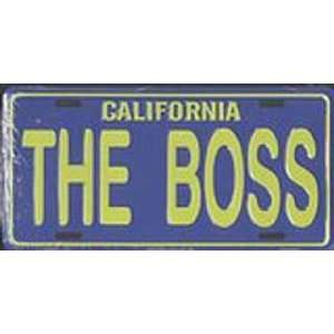  California The Boss Metal License Plate Auto Tag: Sports 
