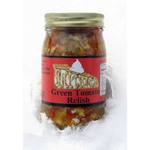 SLICE OF GEORGIA All Natural Green Tomato Relish, 16 oz jar