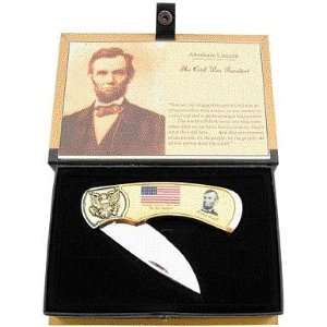  The President Abraham Lincoln Collectable Pocket Knife 