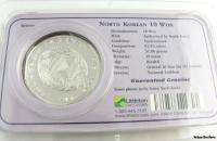   COIN   925 Silver 2001 10 Won Collectors Bullion Investment  