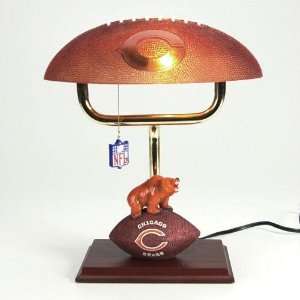  Chicago Bears Nfl Mascot Desk Lamp W/ Football Shade (14 