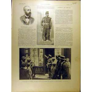  1901 President Castro Portrait St. Joseph Camelot Print 