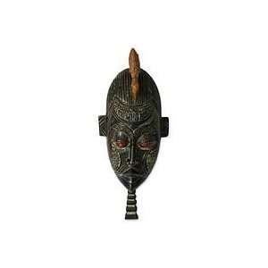  NOVICA Ivoirian wood mask, Betrothed